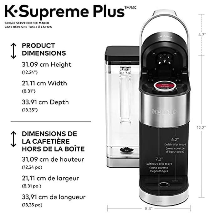 Keurig K-Supreme Plus Single Serve K-Cup Pod Coffee Maker, With Stainless Steel And MultiStream Technology, Silver by Keurig - Image 7