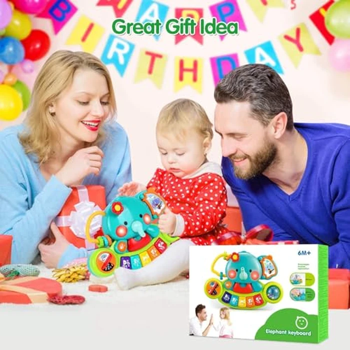 Baby Piano Toy 6 to 12 Months Light Up Music Baby Toys for 6 9 12 18 Months Early Learning Educational Piano Keyboard Infant Babies Girl Toy 1 Year Old Boy Girls Gift by WITALENT - Image 4