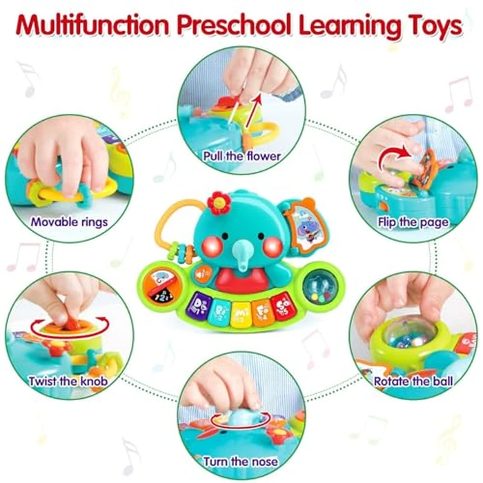 Baby Piano Toy 6 to 12 Months Light Up Music Baby Toys for 6 9 12 18 Months Early Learning Educational Piano Keyboard Infant Babies Girl Toy 1 Year Old Boy Girls Gift by WITALENT - Image 6