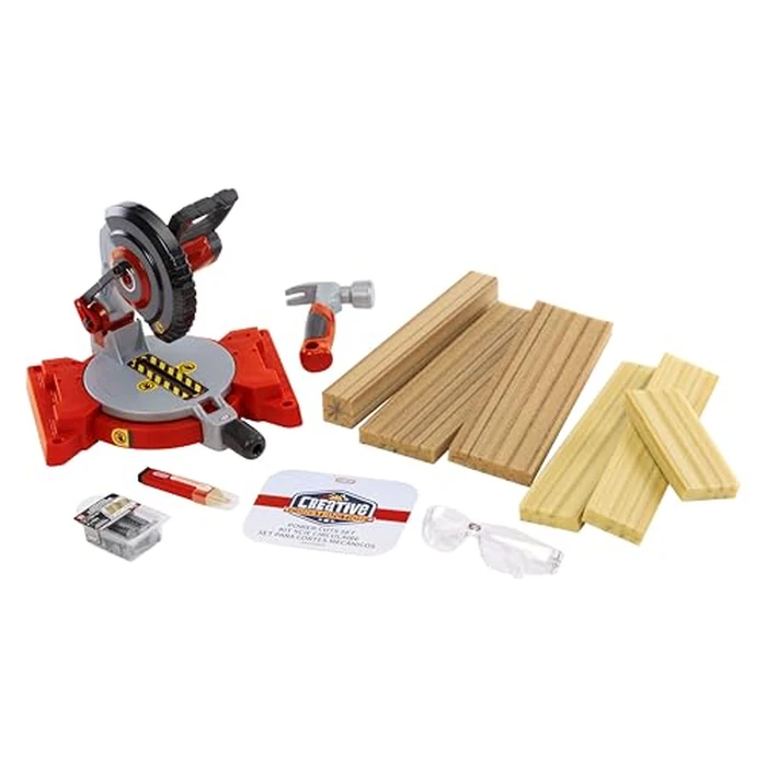 Little Tikes Creative Construction Power Cuts Set with 6 Accessories, Pretend Play Construction Set, for Boys and Girls Ages 3+ Years by Little Tikes - Used - Very Good condition