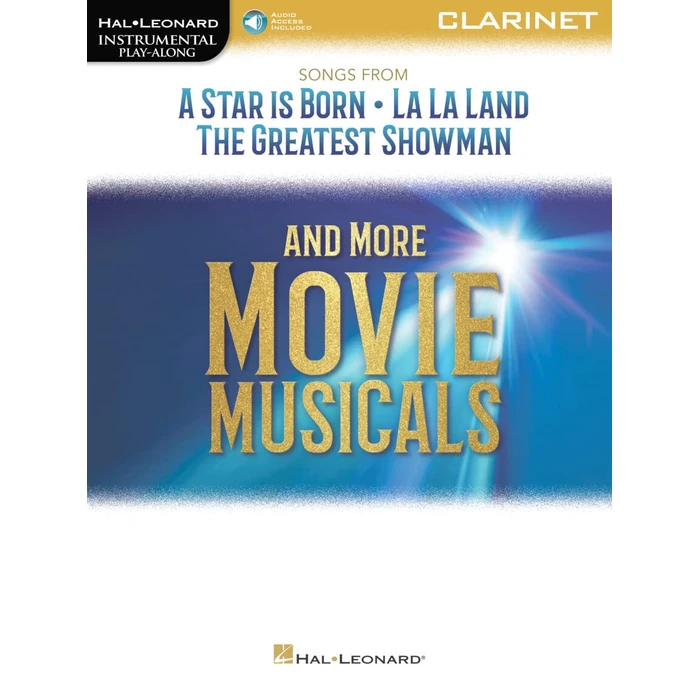 Songs from A Star Is Born, La La Land, The Greatest Showman, and More Movie Musicals: Clarinet (Hal Leonard Instrumental Play-along) by Hal Leonard - Used - Good condition - US$7.86