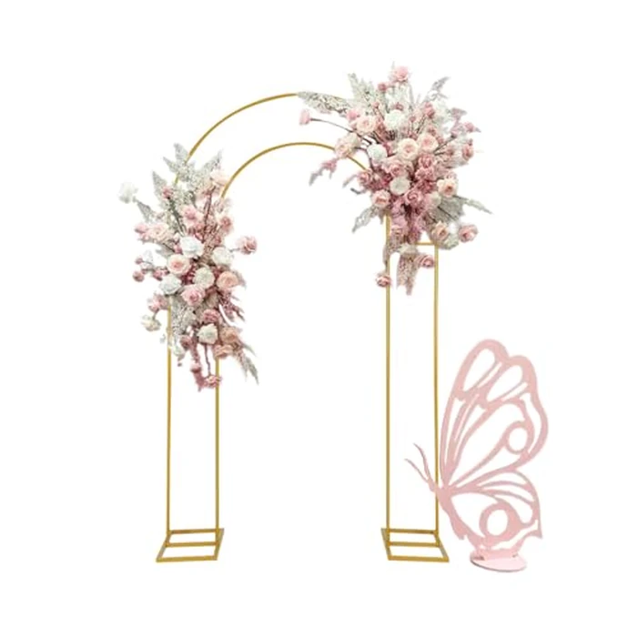 Open Arch Backdrop Stand,Double Arch Frame U Shaped Wedding Arches for Wedding Ceremony Birthday Party Bridal Baby Shower Photo Booth Garden Floral Balloon Arch Decoration by SPRITE DISPLAY - Image 1