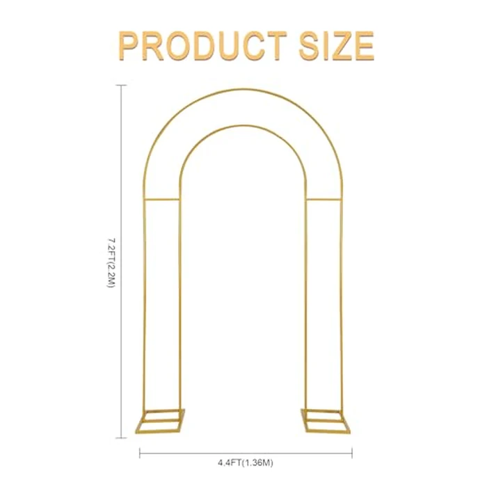 Open Arch Backdrop Stand,Double Arch Frame U Shaped Wedding Arches for Wedding Ceremony Birthday Party Bridal Baby Shower Photo Booth Garden Floral Balloon Arch Decoration by SPRITE DISPLAY - Image 3