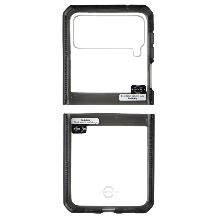 Itskins Hybrid Clear Phone Case for Galaxy Z Flip3 5G - Smoke/Transparent by Itskins - Image 3