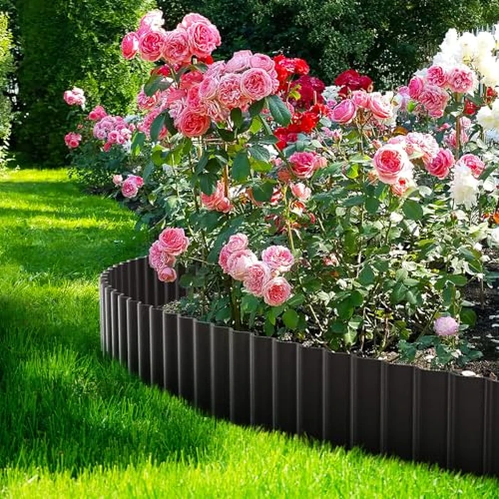 LAVEVE Corrugated Metal Garden Edging 6" x 40Ft, Landscape Edging Border for Lawn, Flower Bed, Garden Fence, Paver Edging (Black) by LAVEVE - Image 5