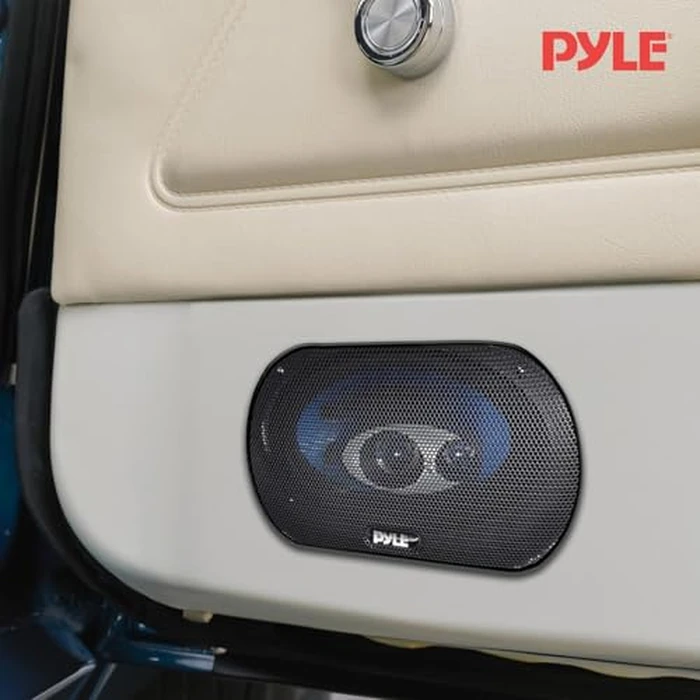 Pyle 4'' x 6'' Three Way Sound Speaker System - Pro Mid Range Triaxial Loud Audio 240 Watt per Pair w/ 4 Ohm Impedance and 3/4'' Piezo Tweeter for Car Component Stereo PL463BL by Pyle - Image 7