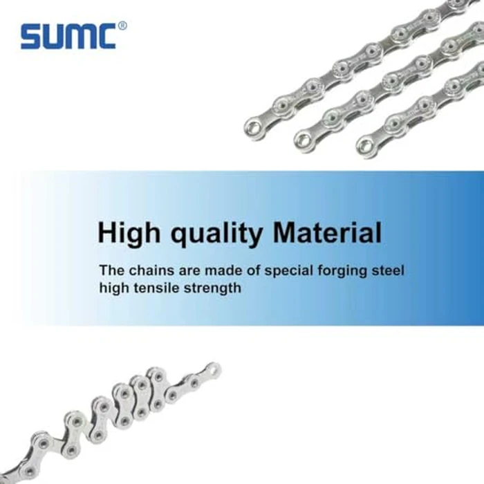 XIAOTINGZI E-Bike Chain, 136 Links 1/2" X 3/32" for 6/7/8 Speed, 1060kgf High Tensile Strength Dark Silver, Quick-Release Universal for MTB/Road/City Bike/BMX by XIAOTINGZI - Image 6