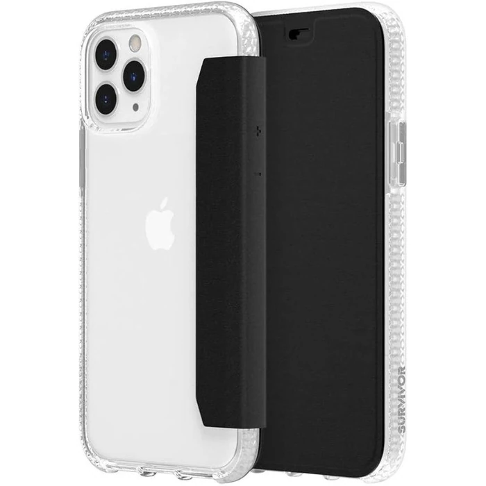 Griffin Survivor Clear Wallet Phone Case for Apple iPhone 11 Pro - Clear/Black by Griffin - Refurbished - Brand New condition