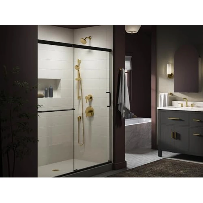 KOHLER K-35331-Y-2MB Elate(R) 28" Three-Function Handshower Kit, 2.5 GPM, Ergonomic Grip, Shower Head with Handheld, Durable Construction, Vibrant Brushed Moderne Brass by Kohler - Image 2
