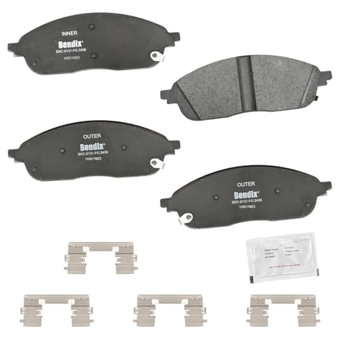 Bendix Priority1 CFC2436 Ceramic Front Brake Pads for Jeep Grand Cherokee 2024-2023, Grand Cherokee L 2024-2021 by Bendix - Used - Like New condition