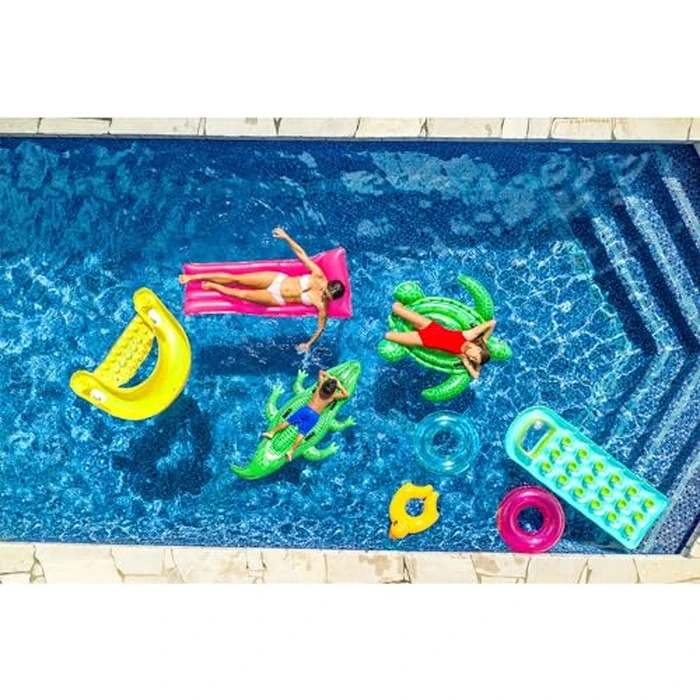 INTEX 58859EP Sit 'N Float Inflatable Pool Float: Pool Lounge with Built-in Cup Holders - Heavy-Duty Handles - 220lb Weight Capacity - 58" x 39" - Colors May Vary by Intex - Image 6
