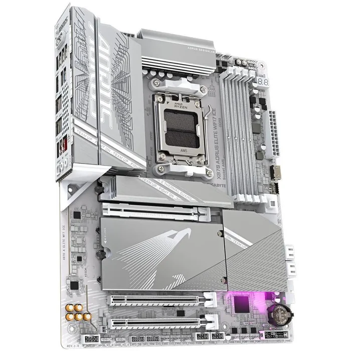 GIGABYTE X870 AORUS ELITE WIFI7 ICE AM5 LGA 1718, ATX, DDR5, 4x M.2, PCIe 5.0, USB4, Wi-Fi 7, 2.5GbE LAN, EZ-Latch, 5-Year Warranty by GIGABYTE - Image 4