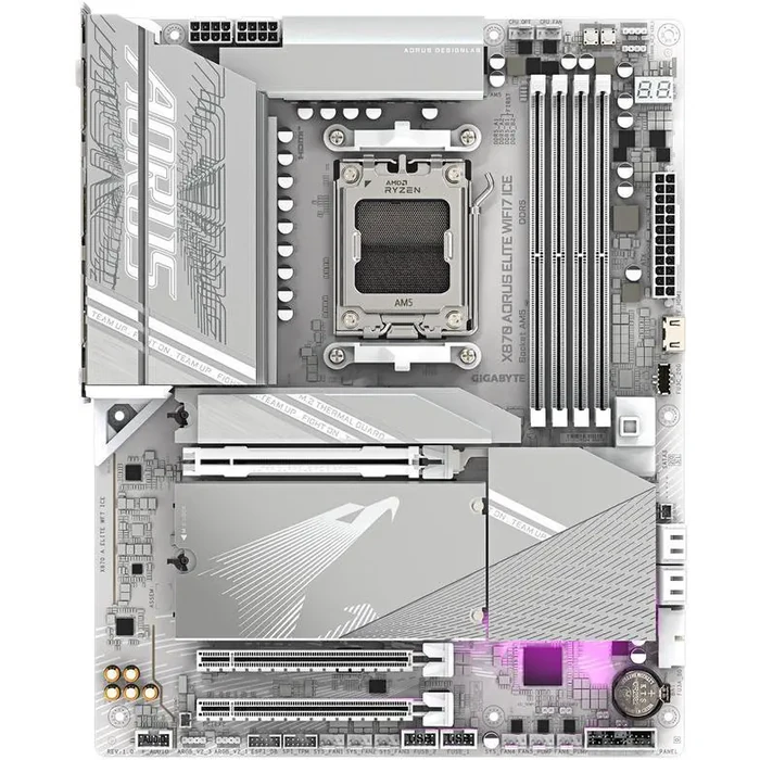 GIGABYTE X870 AORUS ELITE WIFI7 ICE AM5 LGA 1718, ATX, DDR5, 4x M.2, PCIe 5.0, USB4, Wi-Fi 7, 2.5GbE LAN, EZ-Latch, 5-Year Warranty by GIGABYTE - Image 3