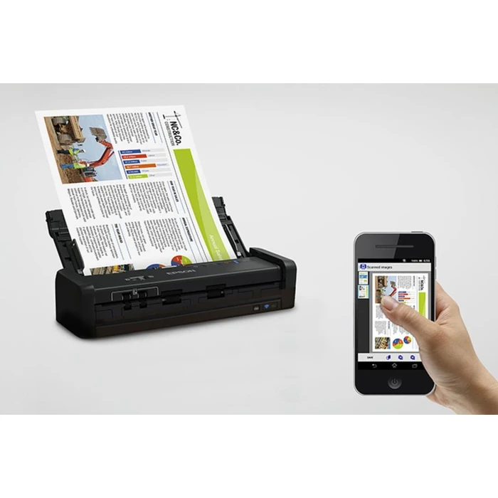 Epson WorkForce ES-300W Wireless Portable Duplex Document Scanner with ADF - Black by Epson - Image 5