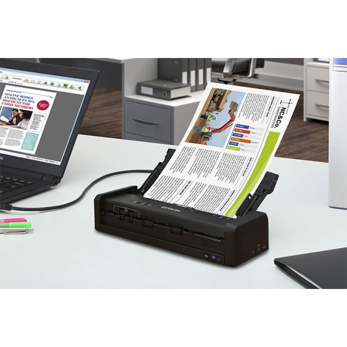 Epson WorkForce ES-300W Wireless Portable Duplex Document Scanner with ADF - Black by Epson - Image 6