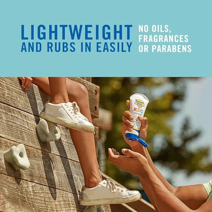 Banana Boat 100% Mineral Kids Sunscreen Lotion SPF 50, Twin Pack | Banana Boat Mineral Sunscreen for Kids, Childrens Sunblock SPF 50, Oxybenzone Free, 6Fl Oz each (Pack of 2) by Banana Boat - Image 4