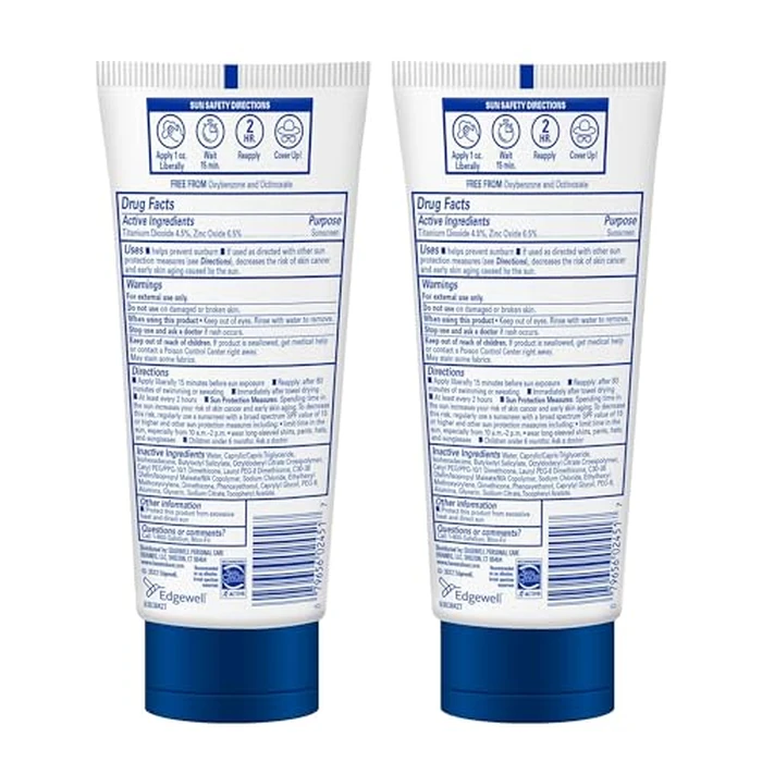 Banana Boat 100% Mineral Kids Sunscreen Lotion SPF 50, Twin Pack | Banana Boat Mineral Sunscreen for Kids, Childrens Sunblock SPF 50, Oxybenzone Free, 6Fl Oz each (Pack of 2) by Banana Boat - Image 8