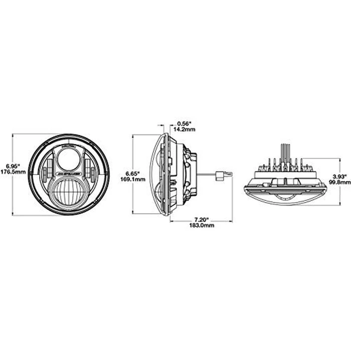 J.W. Speaker 8700 Evolution J2 Carbon Fiber 7" Round 8700 Evolution J2, 2 Pack, Black by J.W. SPEAKER - Image 3