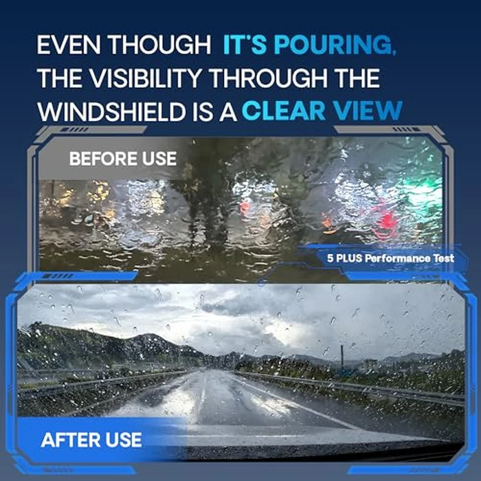 5 PLUS 26" and 24" Windshield Wiper Blades(Set of 2),Silicone Water Repellent Wiper Blades OEM Quality Premium All-Seasons FIT J/U HOOK Wiper Arm by 5 PLUS - Image 4