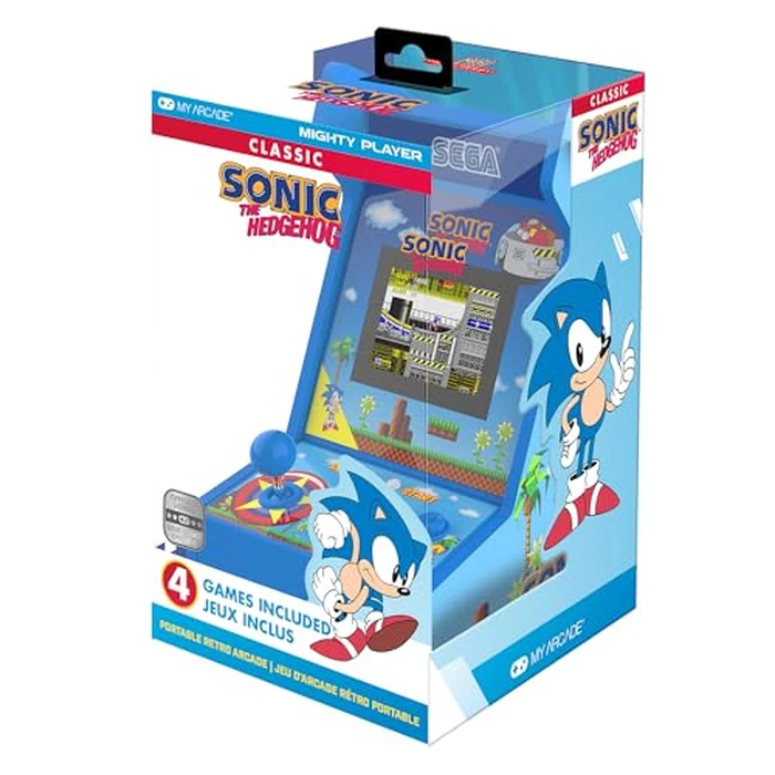 My Arcade Sonic The Hedgehog Mighty Player: Sega Retro Arcades, Sonic Games, 4 Classic Sega Games in 1, Sonic Toys by My Arcade - Image 2