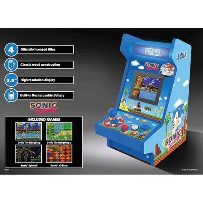 My Arcade Sonic The Hedgehog Mighty Player: Sega Retro Arcades, Sonic Games, 4 Classic Sega Games in 1, Sonic Toys by My Arcade - Image 3