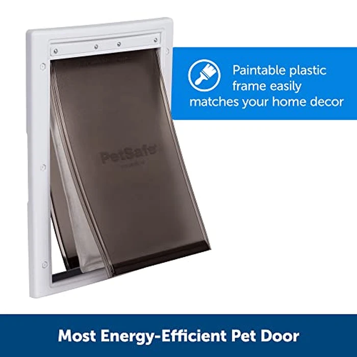 PetSafe Extreme Weather Pet Door - Insulated Weather-Resistant Dog & Cat Door with Durable Plastic Frame - Maximum Energy-Saving Efficiency - Medium - for Dogs & Cats up to 40 lbs by PetSafe - Image 3