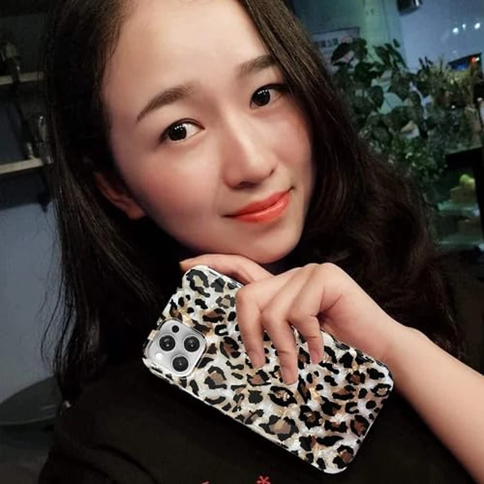 J.west Compatible with iPhone 16 Pro Case,Luxury Sparkle Translucent Clear Vintage Leopard Print Soft Silicone Cover for Girls Women Protective Phone Case for iPhone 16 Pro 6.3 inch Cheetah by J.west - Image 5