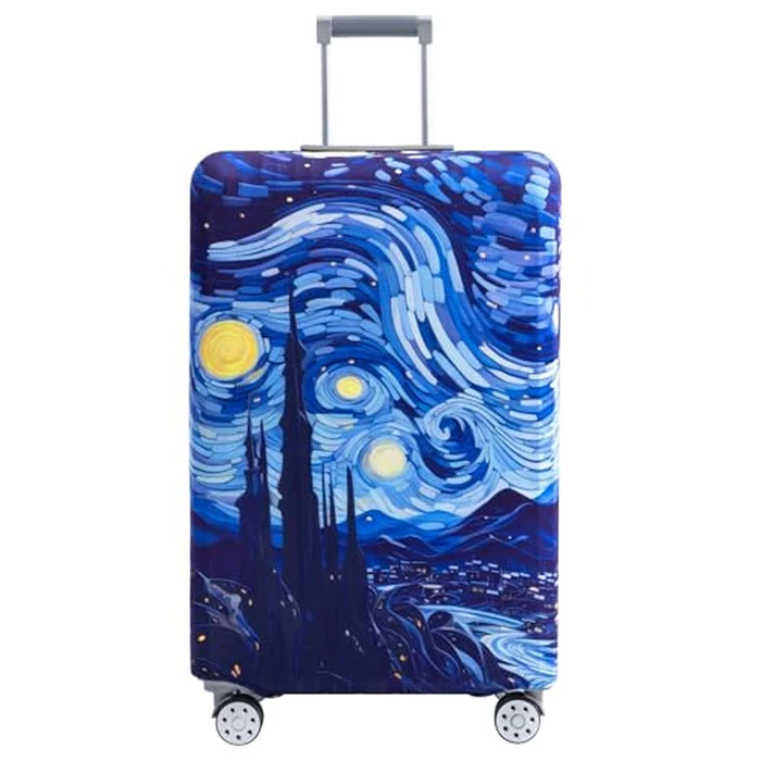 Travelkin Luggage Covers For Suitcase Tsa Approved,Suitcase Cover Protector Fit 18-32 Inch Luggage (Galaxy, M) by TRAVELKIN more than travel - Image 1