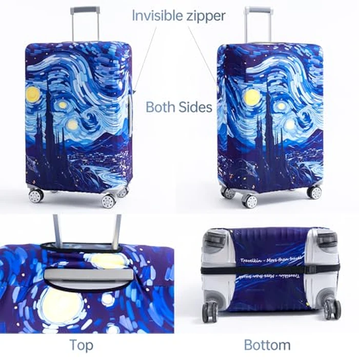 Travelkin Luggage Covers For Suitcase Tsa Approved,Suitcase Cover Protector Fit 18-32 Inch Luggage (Galaxy, M) by TRAVELKIN more than travel - Image 2