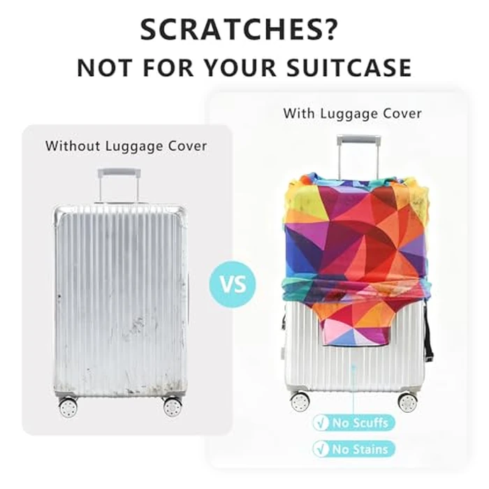 Travelkin Luggage Covers For Suitcase Tsa Approved,Suitcase Cover Protector Fit 18-32 Inch Luggage (Galaxy, M) by TRAVELKIN more than travel - Image 4