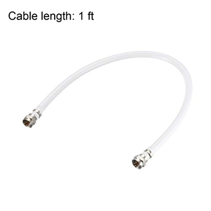 uxcell RG6 Coaxial Cable with F Type Male to F Type Male Connectors 1 ft 2pcs by uxcell - Image 4
