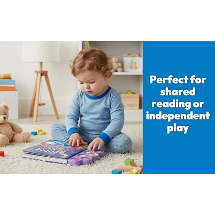 Baby's First Bedtime Songs - Children's Song Board Book with 6 Sing-Along Tunes (Interactive Children's Song Book with 6 Sing-Along Tunes) by Cottage Door Press - Image 3