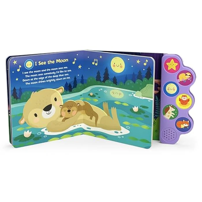 Baby's First Bedtime Songs - Children's Song Board Book with 6 Sing-Along Tunes (Interactive Children's Song Book with 6 Sing-Along Tunes) by Cottage Door Press - Image 6