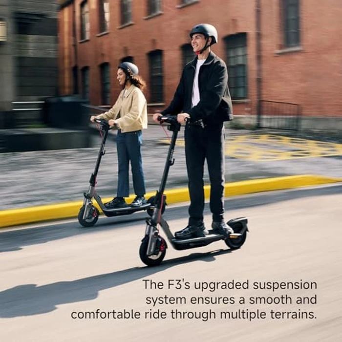 Segway Ninebot F3 Electric Scooter, 20 MPH w/ 44-Mile Range, 10" Tubeless Tires, Front Hydraulic & Rear Elastomer Suspension, UL2271/2272 Certified by Segway - Image 2