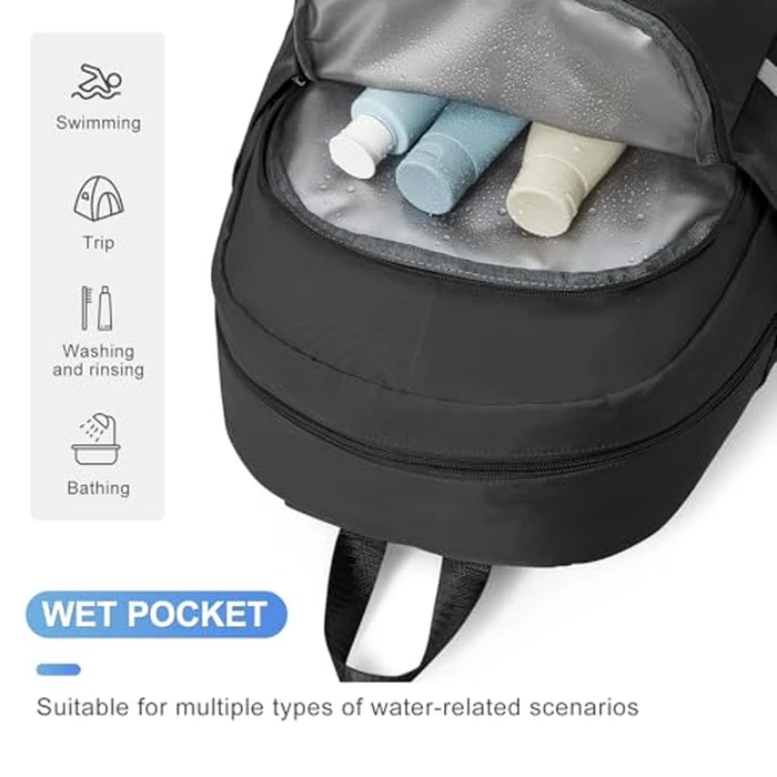 coofay Gym Backpack For Women Waterproof Sports Backpack With Shoe Compartment Lightweight Travel Backpacks Small Gym Bag Dance Volleyball Backpacks by coofay - Image 4