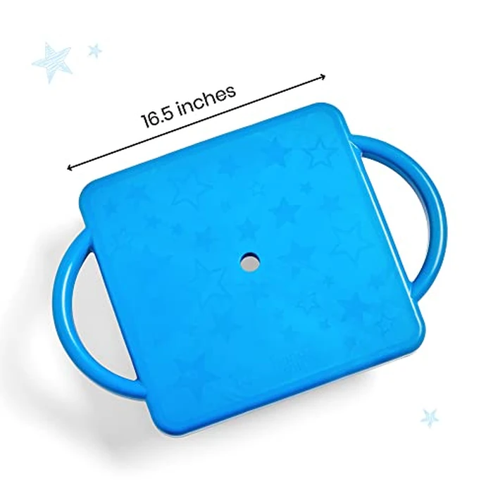 hand2mind Blue Indoor Scooter Board with Handles, Sit Down Floor Scooter, Gym Activities for Kids, Indoor Sport Recess Games, Physical Education Equipment, Gross Motor Toys by hand2mind - Image 2