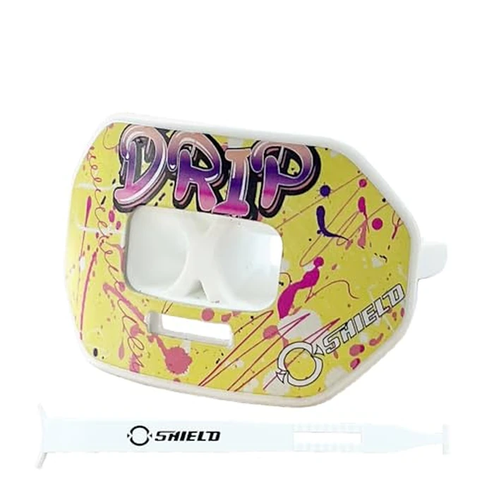 O Shield Mouthguard DRIP Football Vortex Airflow Design, Airtight Fit for Better Breathing, Ergonomic Shock-Absorbing Sports Protector with Strap, Stylish Durable Guard for Athletes by O SHIELD - Image 1