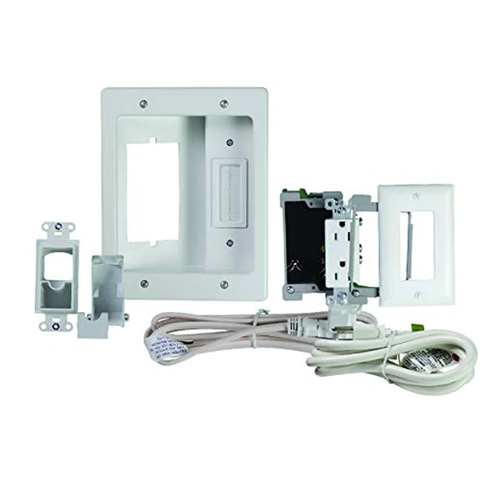 Legrand, Home Office & Theater, In Wall TV Power Kit, White, 6ft Length, HT22U2WHR6 by On-Q - Used - Very Good condition - US$27.94