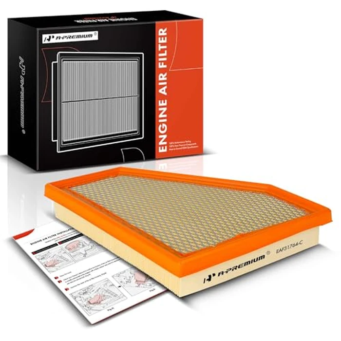 A-Premium Engine Air Filter Compatible with Jeep WK2 Series Grand Cherokee 2022-2024, WL Series Grand Cherokee L 2021-2023, Grand Cherokee WK 2022, 3.6L, Replace# A31764 by A-Premium - Used - Like New condition