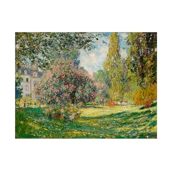 Wrapped Canvas Wall Art - Claude O. Monet 'Landscape The PARC Monceau' Wall Art for Living Room, Bedroom, or Office Décor - 24x32 by Trademark Fine Art - Image 2