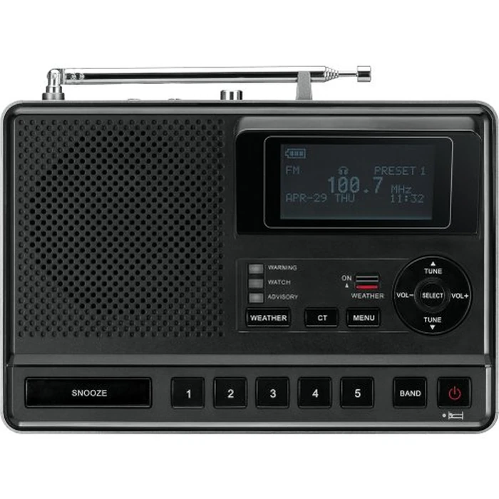 Sangean CL-100 NOAA, S.A.M.E and Public Alert Certified Weather Alert Table-Top Radio with AM/FM-RBDS, and EEPROM Back Up for Preset Stations by Sangean - Image 2