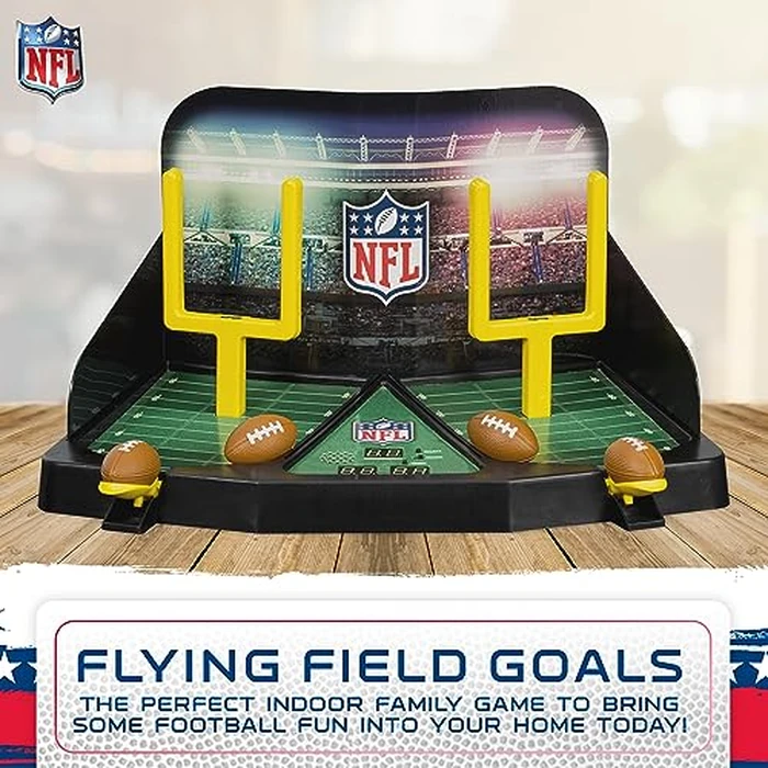 Franklin Sports Mini Football Field Goal Tabletop Game - Flying Field Goal Mini Football for Kids + Adults - Fun Indoor Sports Table Game for All Ages - Tabletop Toy by Franklin Sports - Image 6