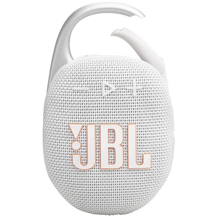 JBL Clip 5 Portable Speaker - White by JBL - Refurbished - Good condition - CA$73.49