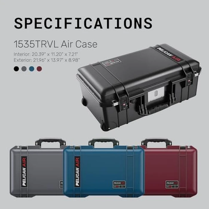 Pelican Air 1535 Travel Case - Carry On Luggage (Blue) by Pelican - Image 7