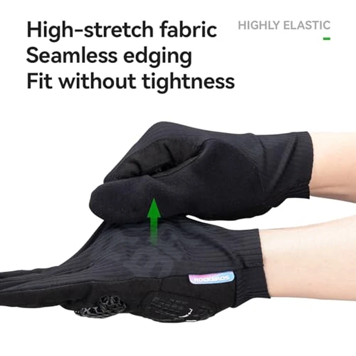 ROCKBROS Cycling Gloves for Men Women - 3D Padded Gel Breathable Biking Gloves, Touchscreen Compatible, Available in Half Finger & Full Finger for Outdoor Sports by ROCKBROS - Image 4