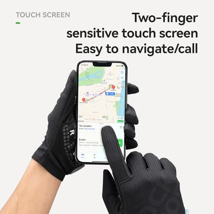 ROCKBROS Cycling Gloves for Men Women - 3D Padded Gel Breathable Biking Gloves, Touchscreen Compatible, Available in Half Finger & Full Finger for Outdoor Sports by ROCKBROS - Image 5