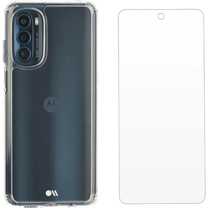 Case-Mate Protection Pack Phone Case & Screen Protector for Motorola Moto G Stylus 5G (2022) - Clear by Case-Mate - Image 1