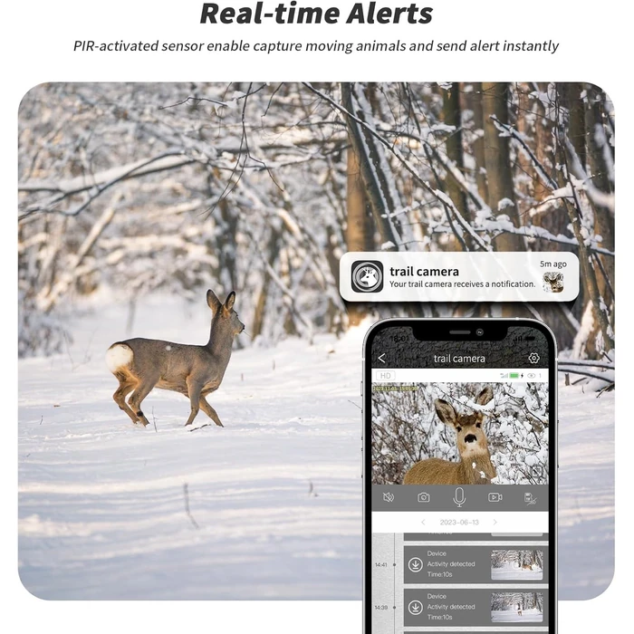 SEHMUA 4G LTE Trail Cameras 3rd Gen Live Streaming Camera - Green Camo by SEHMUA - Image 5