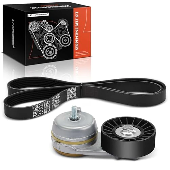 A-Premium Engine Serpentine Belt Drive Kit with Tensioner Compatible with Ford F-150 F150 2011 2012 2013 2014 - DOHC 5.0L by A-premium - Used - Good condition - CA$48.02
