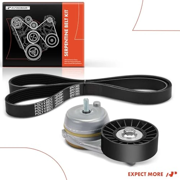 A-Premium Engine Serpentine Belt Drive Kit with Tensioner Compatible with Ford F-150 F150 2011 2012 2013 2014 - DOHC 5.0L by A-premium - Image 8